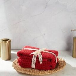 Set of 2 Striped Cotton Hand & Face Towels-image-30