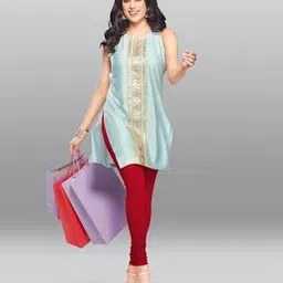 Full-Length Cotton Stretchable Leggings-image-79