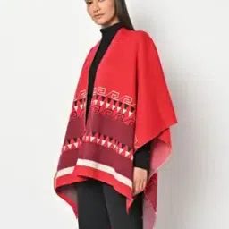 Geometric-Knit Open-Front Shrug-16