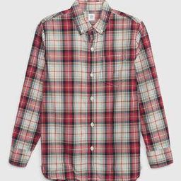 Checked Shirt with Patch Pocket-image-45
