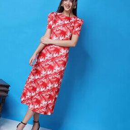 Women Printed A-Line Dress-image-29
