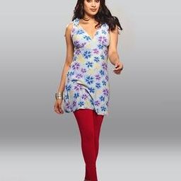 Ankle-Length Leggings with Elasticated Waist-image-48
