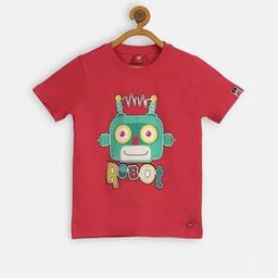 Cartoon Print Round-Neck T-shirt-image-24