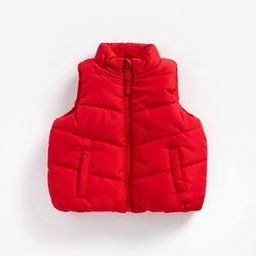 Sleeveless Zip-Front Quilted Jacket-image-90