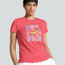 Brand Print Regular Fit Crew-Neck T-Shirt-image-95