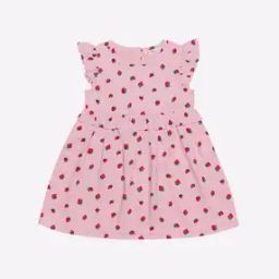 Printed Round-Neck A-line Dress-49