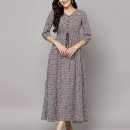 Floral Print Fit & Flare Dress-picture-10