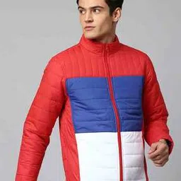 Colourblock Puffer Jacket-image-6