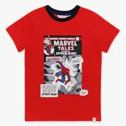 h by hamleys Spiderman Print Round-Neck T-Shirt-picture-27