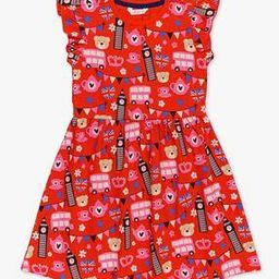 Printed A-Line Dress-26