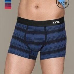 Pack of 3 Striped Trunks with Elasticated Waist-image-72