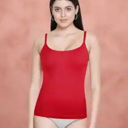 Women Scoop-Neck Camisole with Adjustable Strap-image-3