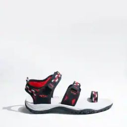 Men Colourblock Double-Strap Sandals with Velcro Fastening-picture-22