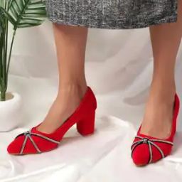 Women Embellished Regular Fit Heeled Shoes with Round Toes Shaped-image-17