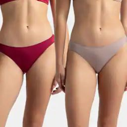 Pack of 2 Medium Coverage Micro Modal Elastane Stretch Bikinis-picture-11