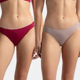 jockey Pack of 2 Medium Coverage Micro Modal Elastane Stretch Bikinis image 1