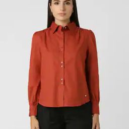 Women Micro Print Regular Fit Shirt-image-26