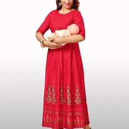 Indian Round-Neck A-line Dress-picture-26
