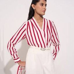 Women Stripes Regular Fit Top-image-43