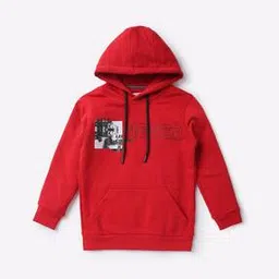 Printed Hoodie with Kangaroo Pocket-image-10
