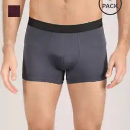 Pack of 2 Men Trunks with Elasticated Waist-picture-33
