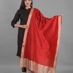 apratim Chanderi Dupatta with Zari Border-picture-40