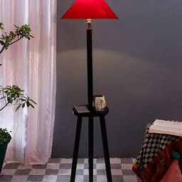 Floor Lamp with Cotton Coolie Shade-image-28