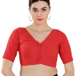 V-Neck Front Open Blouse-picture-48