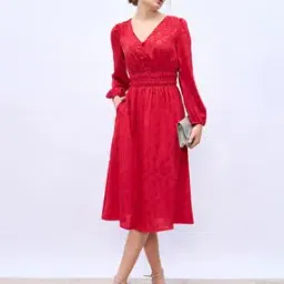 styli Women Plain V-Neck Casual A-Line Maxi Dresses-picture-20
