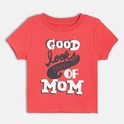 Typographic T-Shirt with Round Neck-image-73
