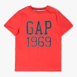 Boys Logo Print Relaxed Fit Crew-Neck T-Shirt-image-80