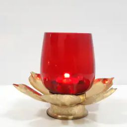 Corsica Glass Lotus Single Votive-image-33