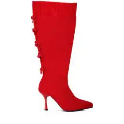 Mid-Calf Boots with Bow-Accent-image-69