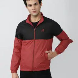 Bomber Jacket with Zip Front Closure-image-85
