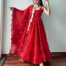 Women Tiered Dress with Lace Detail-image-55