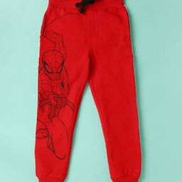 Spider-Man Print Joggers with Side Taping-image-4