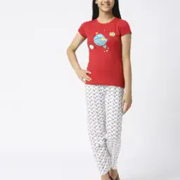 Printed Nightwear Set-image-94