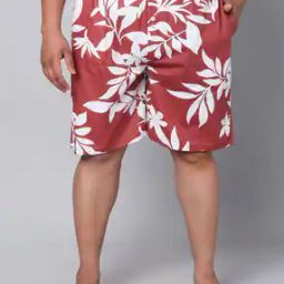 Men Leaf Print Boxers with Insert Pockets-image-18