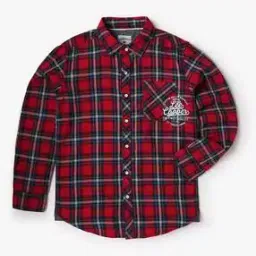 Boys Checked Cotton Shirt-picture-42