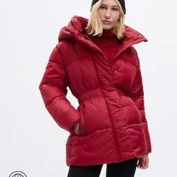Women Quilted Relaxed Fit Puffer Jacket-12