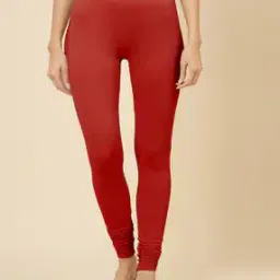 Women Churidar Leggings with Elasticated Waist-image-24