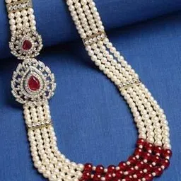 Gold-Plated Stone-Studded Multi Layered Chain-44