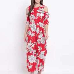 Floral Print Round-Neck Jumpsuit-picture-12