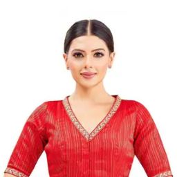 Women Striped Front Open Blouse-image-16