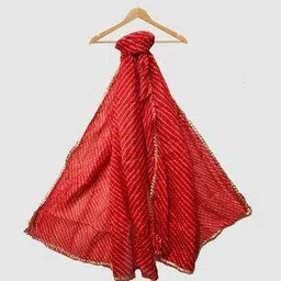 molcha by babita singh Women Printed Dupatta with Lace Border-picture-43