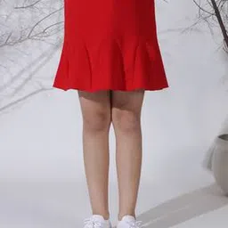 Girls A-Line Skirt with Elasticared Waist-image-33