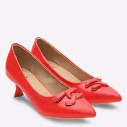 Pointed-Toe Pumps with Metal Accent-6
