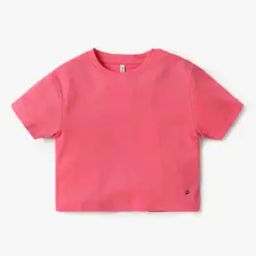 Girls Ribbed Round-Neck T-Shirt-image-82