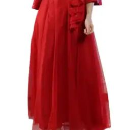 Flared Skirt with Tasseled Tie-Up-20