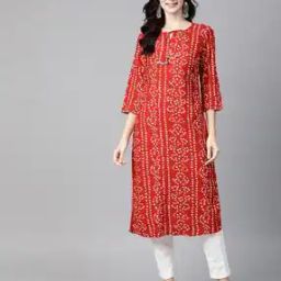Bandhani Print Straight Kurta-picture-22